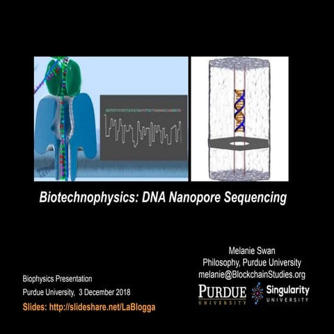 Biotechnophysics: DNA Nanopore Sequencing
