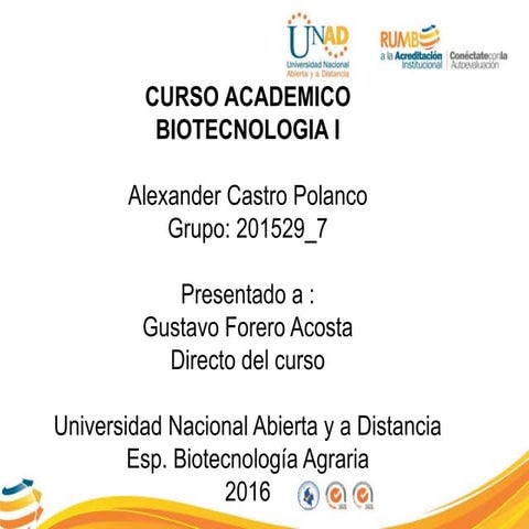 Biotecnologia alexander castro