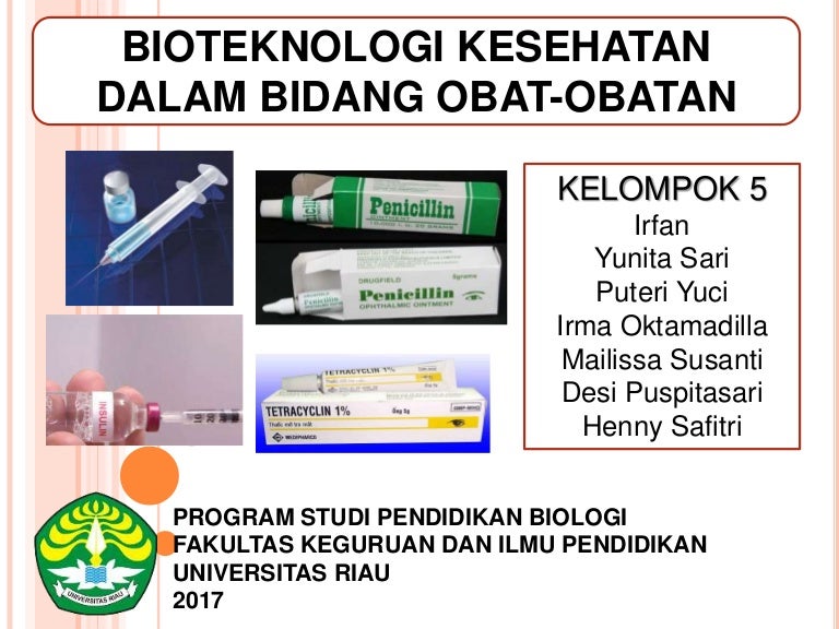 Bioteknologi Dalam Bidang Obat Obatan