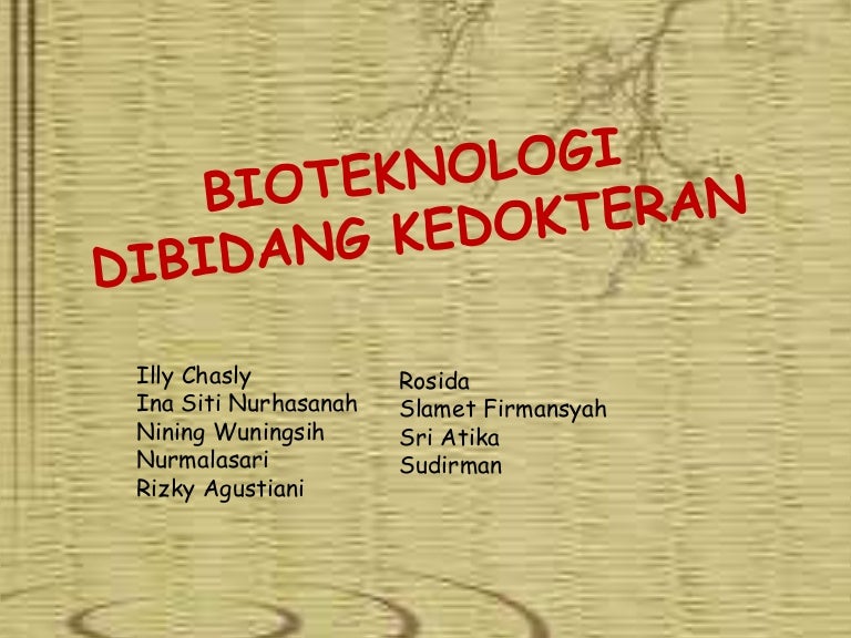 Bioteknologi Dibidang Kedokteran