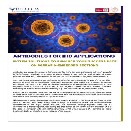 Antibodies for Immunohistochemistry (IHC)