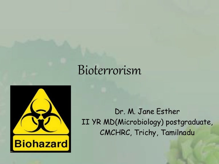 Bioterrorism
