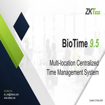 Biotrack - Cloud-based Time and Attendance Solution | PPT