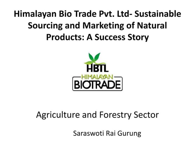 Bio Trade in Nepal