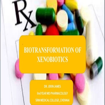 BIOTRANSFORMATION OF XENOBIOTICS