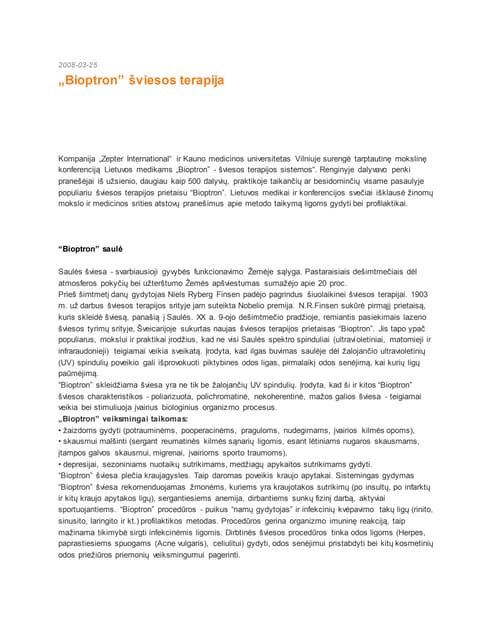 „Bioptron” šviesos terapija