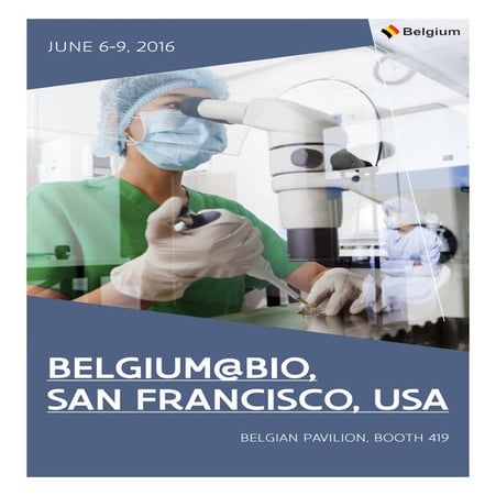 Meet Belgian and Flemish companies at BIO 2016, San Francisco