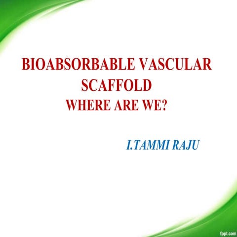 Bio vascular scaffold i tammi raju