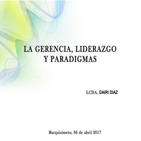 Paradigmas gerenciales-