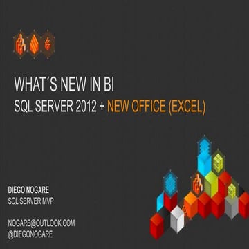 BI PASS Chapter - What´s new in BI - SQL Server 2012 + New Office