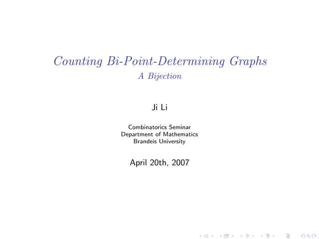 Bi-Point-Determining Graphs
