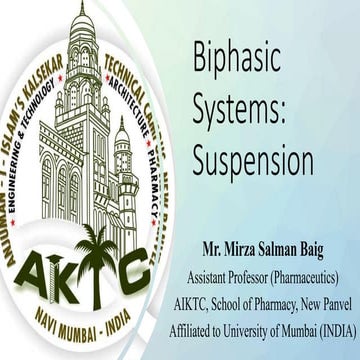 Biphasic systems suspension sb