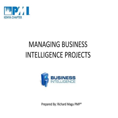 Managing Business Intelligence Projects