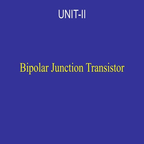 bipolar_junction_transistor-Unit-2_EDCppt