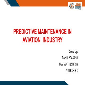 Predective maintenance in Aviation Industry using Business Intelligence 