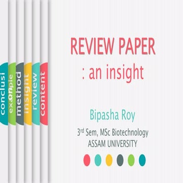 How to WRITE AN ARTICLE REVIEW.