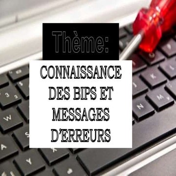 Bips et messages d'erreurs ART SALAM CÔTE D'IVOIRE YAO JOEL.pptx