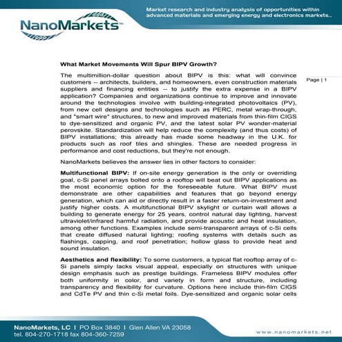 What Market Movements Will Spur BIPV Growth?