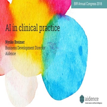 AI in clinical practice - driving change