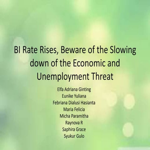 Bi rate rises, beware of the slowing