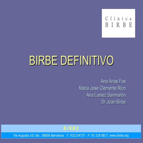 Birbe definitivo | ODP