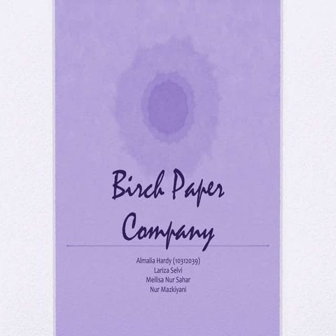 Birch paper company