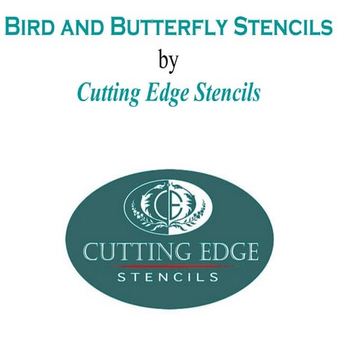 Bird and Butterfly Stencils by Cutting Edge Stencils