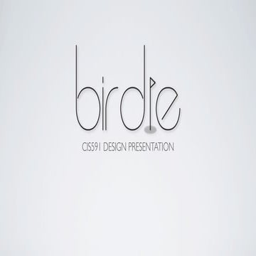 Birdie Design Presentation