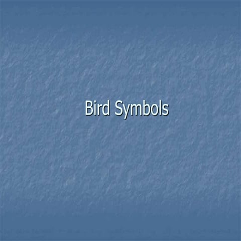 Bird symbols
