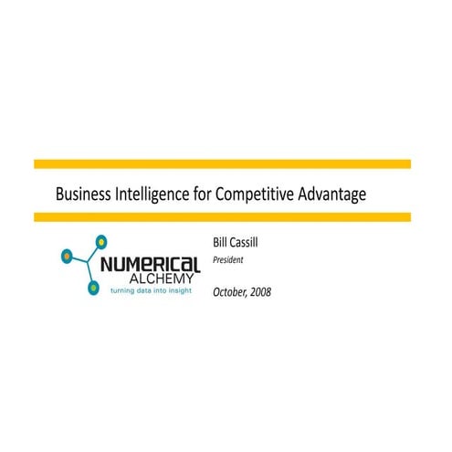 Business Intelligence Symposium Presentation