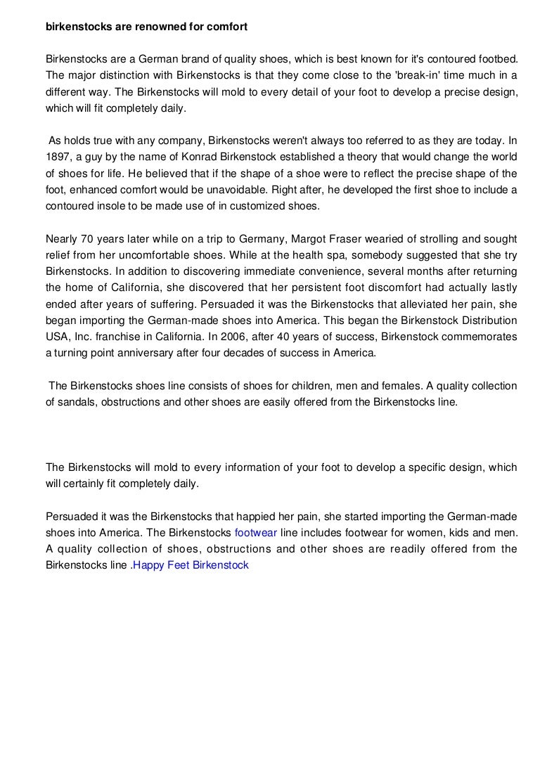 happy feet birkenstocks