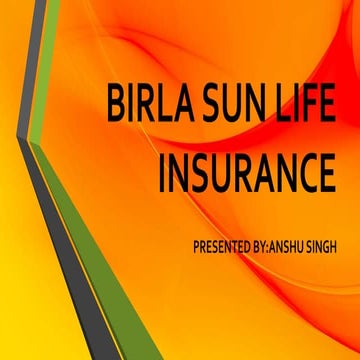 Birla Sunlife Insurance Summer Internship