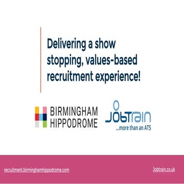 #FIRMday Birmingham 19th June 2019 - Jobtrain: Birmingham Hippodrome with Job...