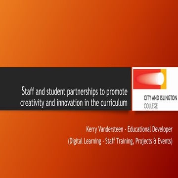 Staff and student partnerships 