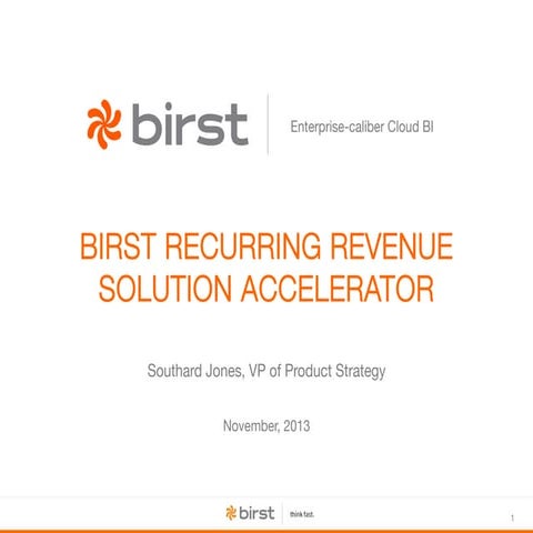 Birst for Recurring Revenue