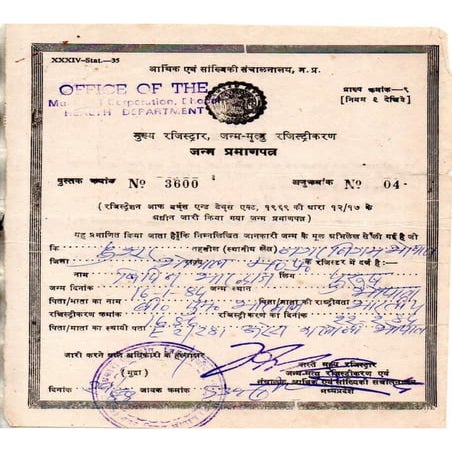 Birth Certificate Bhopal_Bipin Bhardwaj.pdf
