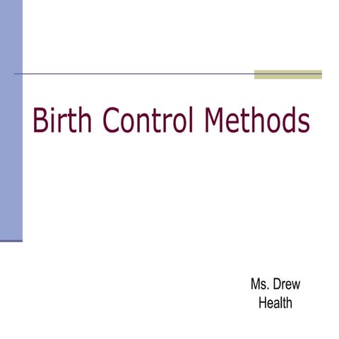 Birth Control Methods 