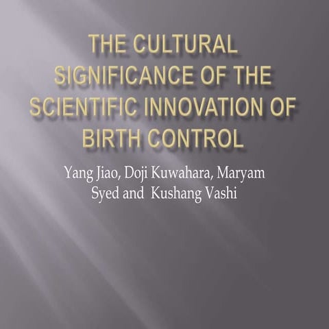 Birth control presentation final