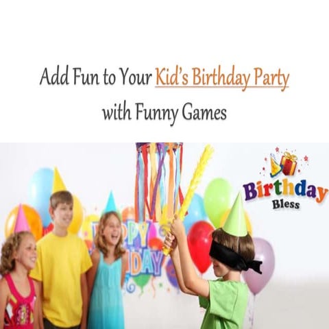 12 fun filled birthday party games for kids! | PDF
