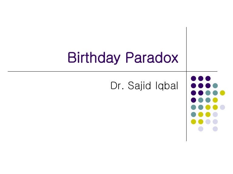 Birthday paradox