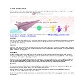 Birthday printable games