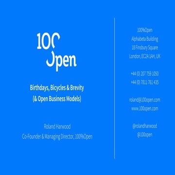 Birthdays, Bicycles and Brevity   