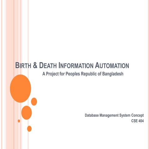 Birth & death information automation