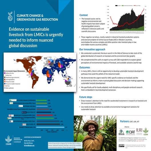 Evidence on sustainable livestock from LMICs is urgently needed to inform nua...