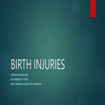 Birth injury | PPTX