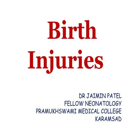 common Birth Injuries ppt in neonates .pptx