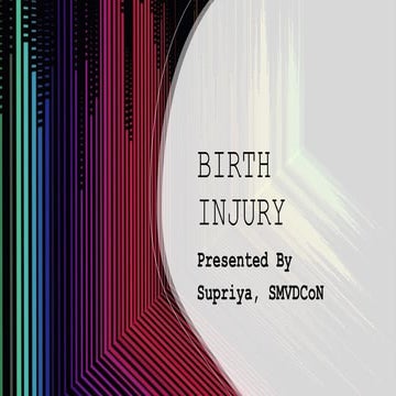 Birth injury | PPTX