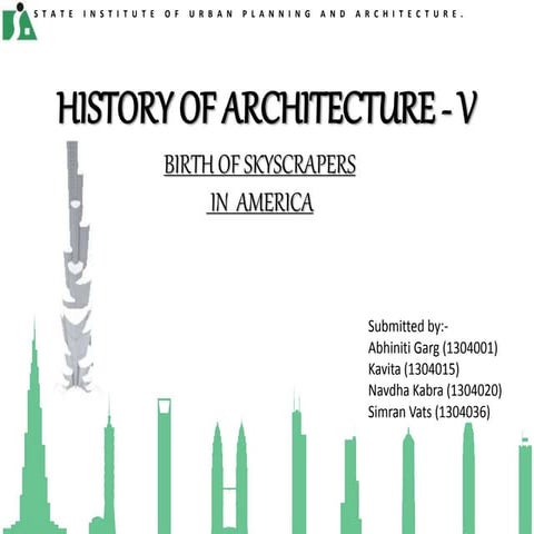 Birth of skyscrapers