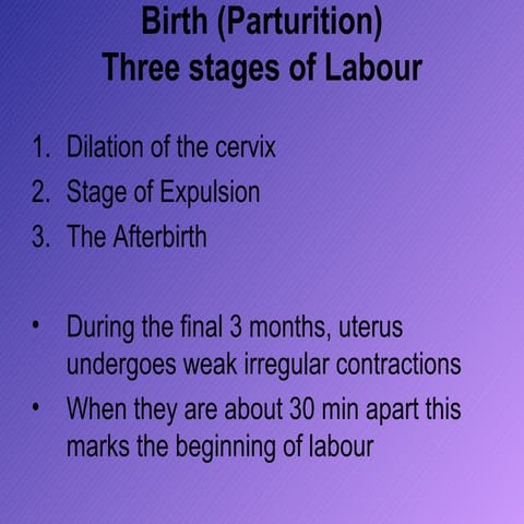 Birth (parturition)