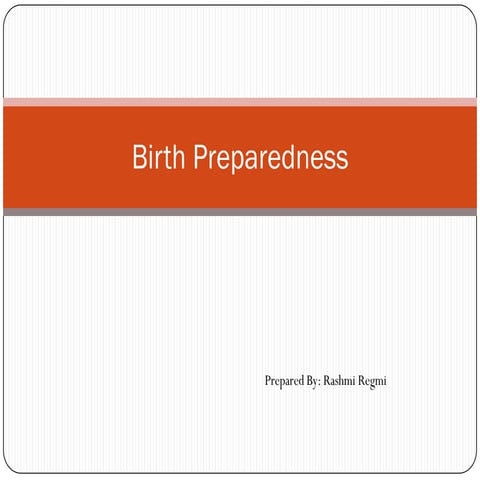 Birthpreparedness